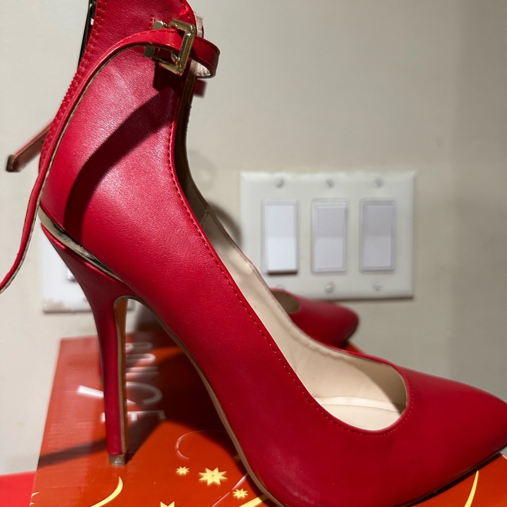 Red Stilettos High Heel